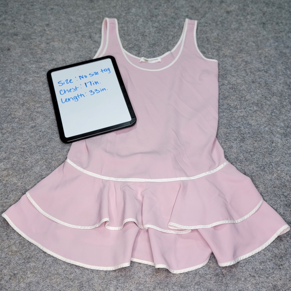 Amanda‎ Uprichard Pink Ruffle Layered Mini Dress Sleeveless Party Cocktail